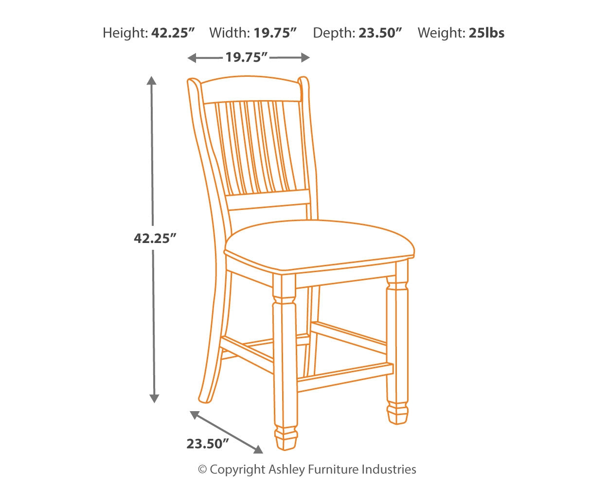 Bolanburg Two-tone Counter Height Dining Table and 4 Barstools and Bench