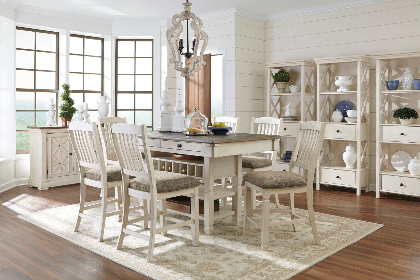 Bolanburg Two-Tone Counter Height Dining Room Set / 7pc