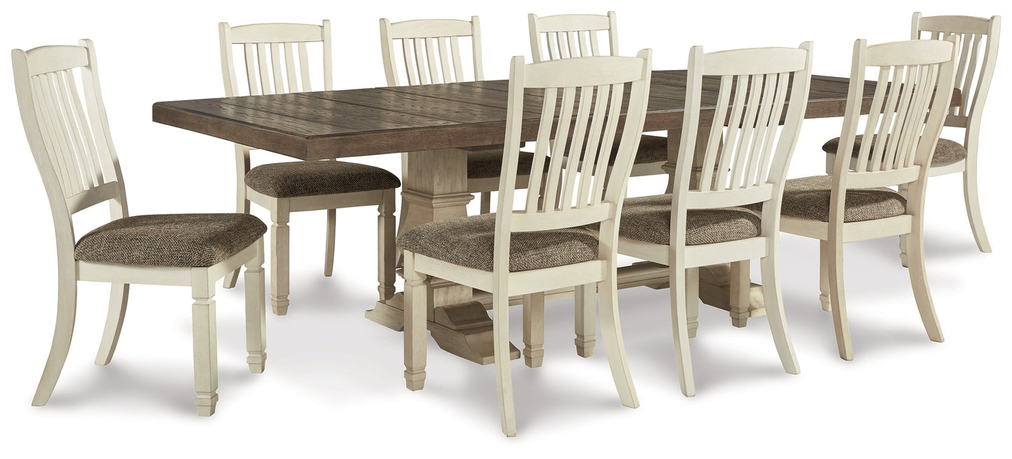 Bolanburg White Dining Table and 8 Chairs