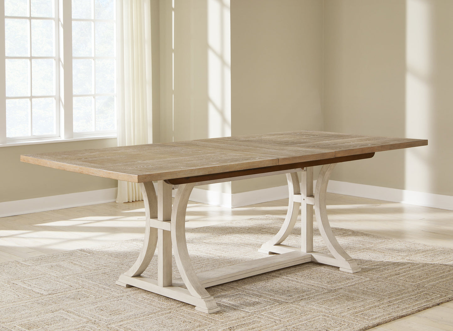 Shaybrock White Dining Extension Table