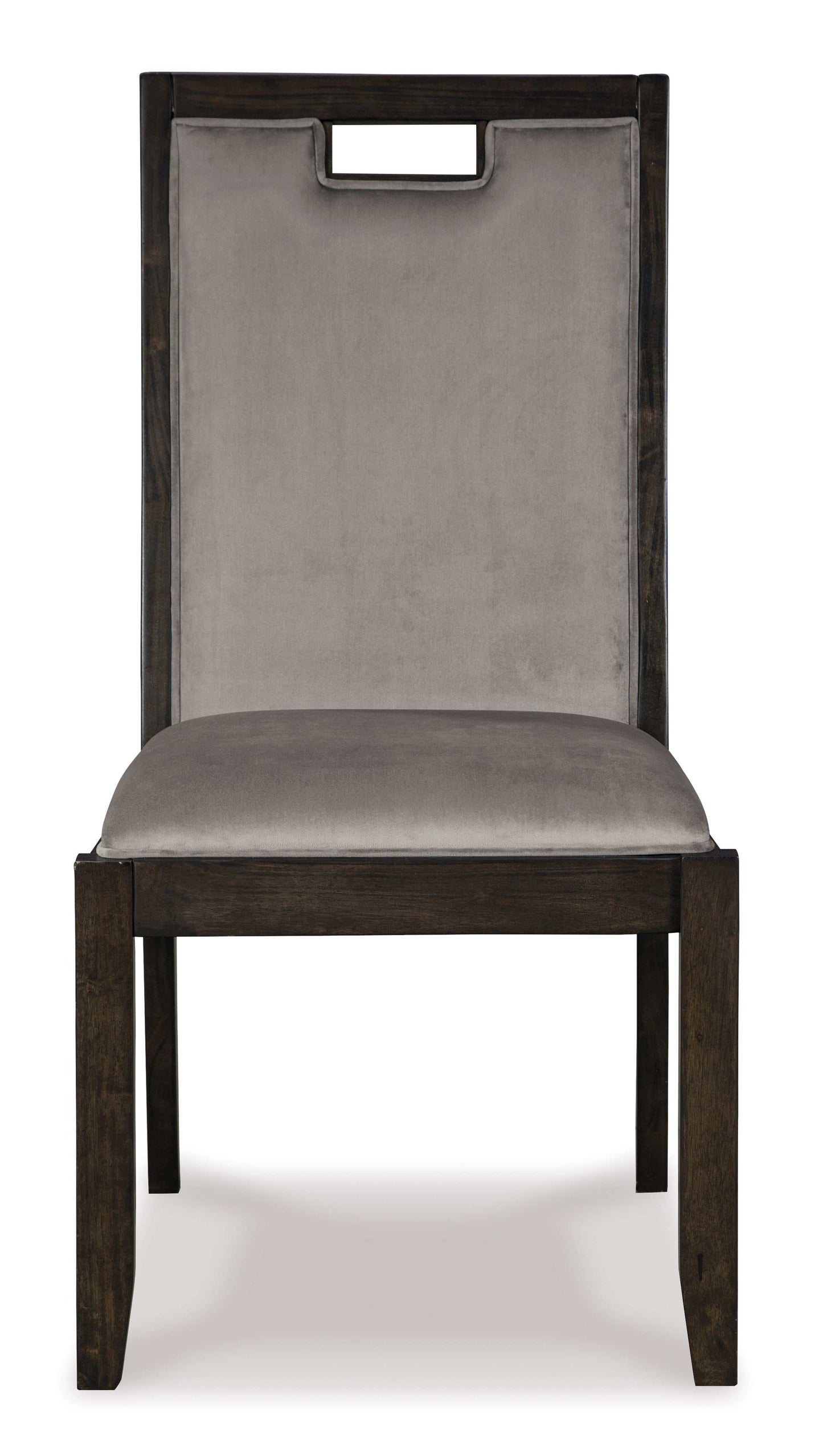 Hyndell Gray/Dark Brown Dining Chair (Set of 2)