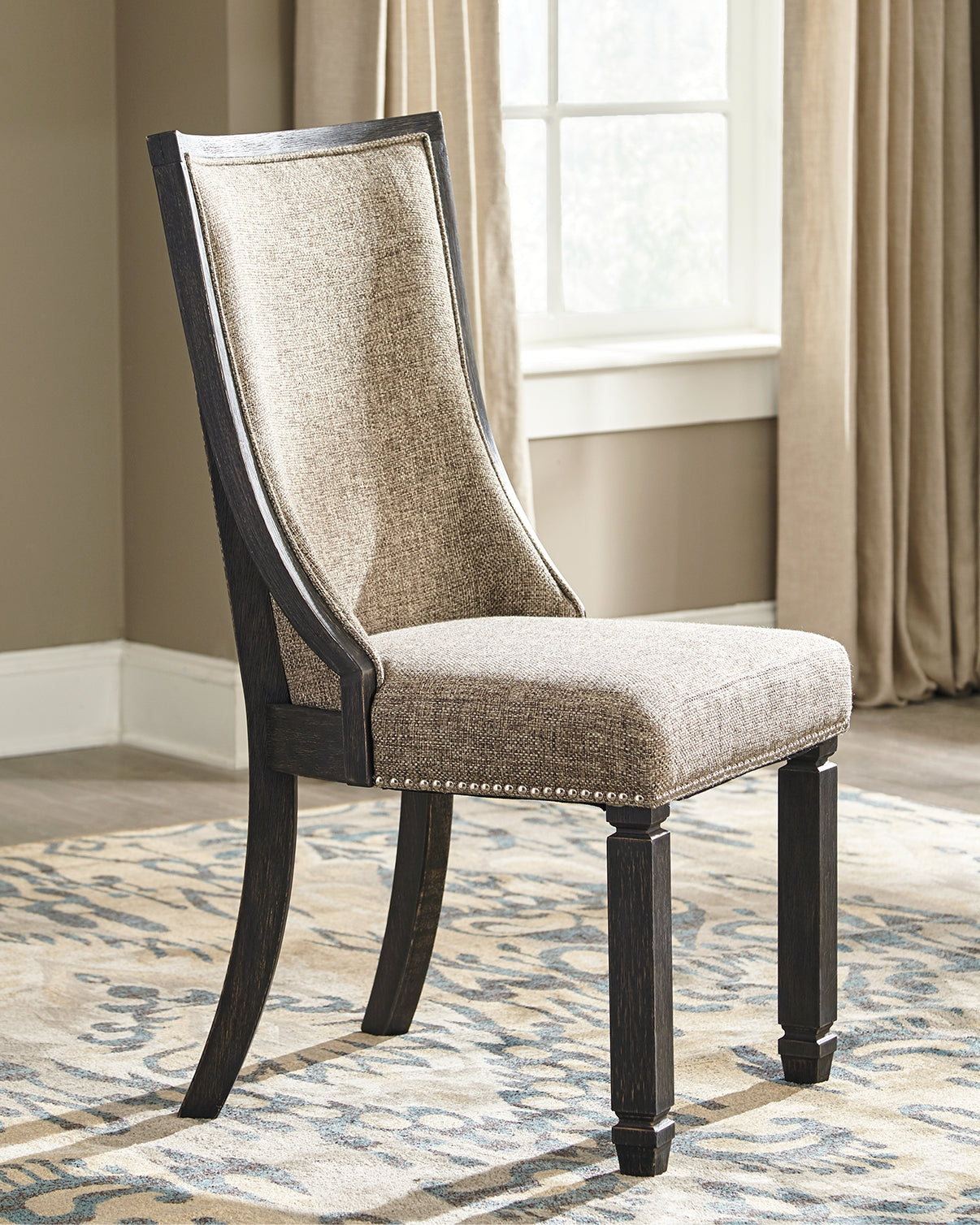 Tyler Creek Black/Grayish Brown Dining Chair (Set of 2)