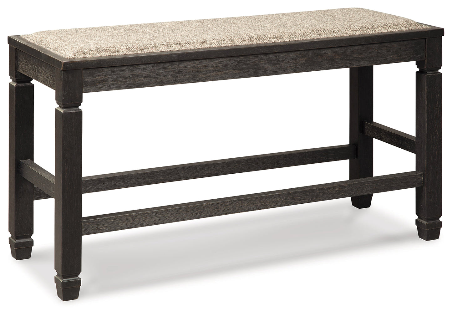 Tyler Creek Black/Gray Counter Height Dining Table and 4 Barstools and Bench