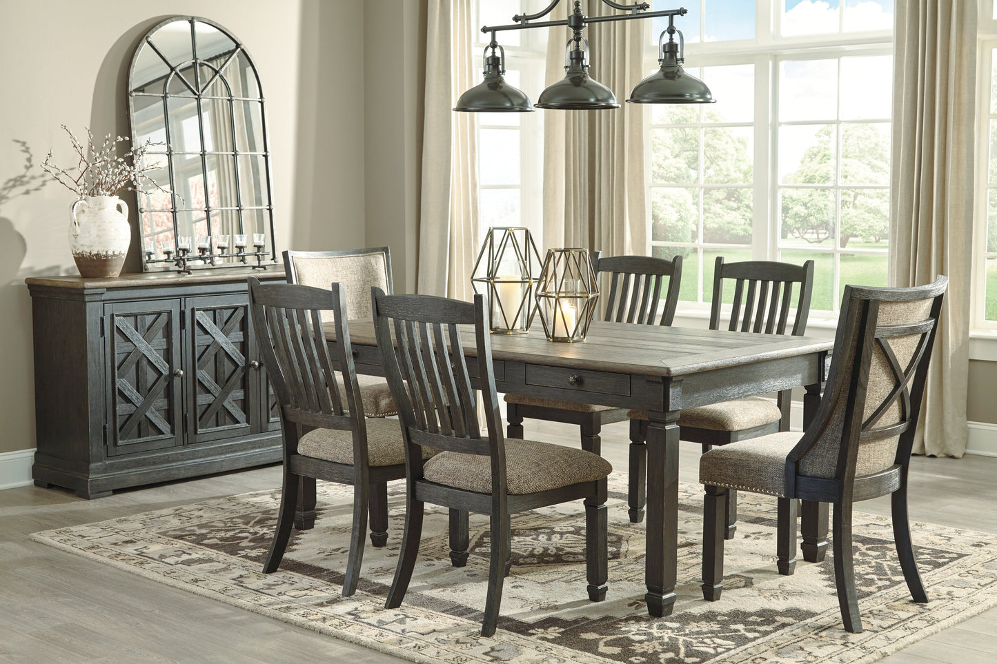 Tyler Creek Black/Grayish Brown Dining Chair (Set of 2)