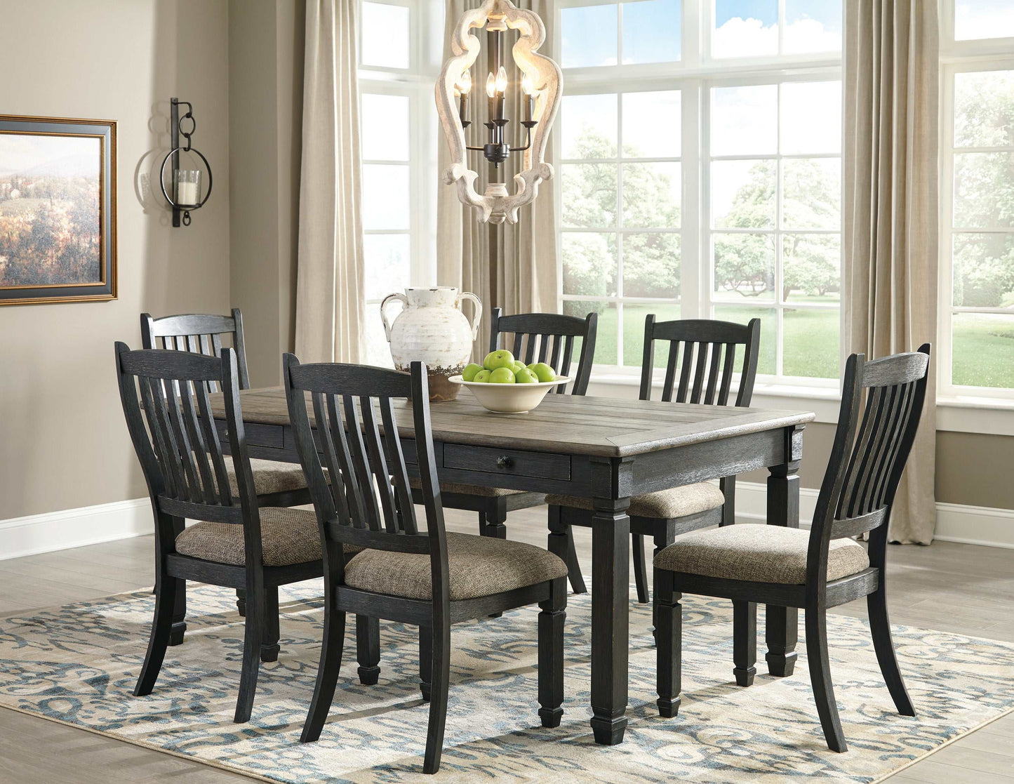 Tyler Creek Black/Gray Dining Table