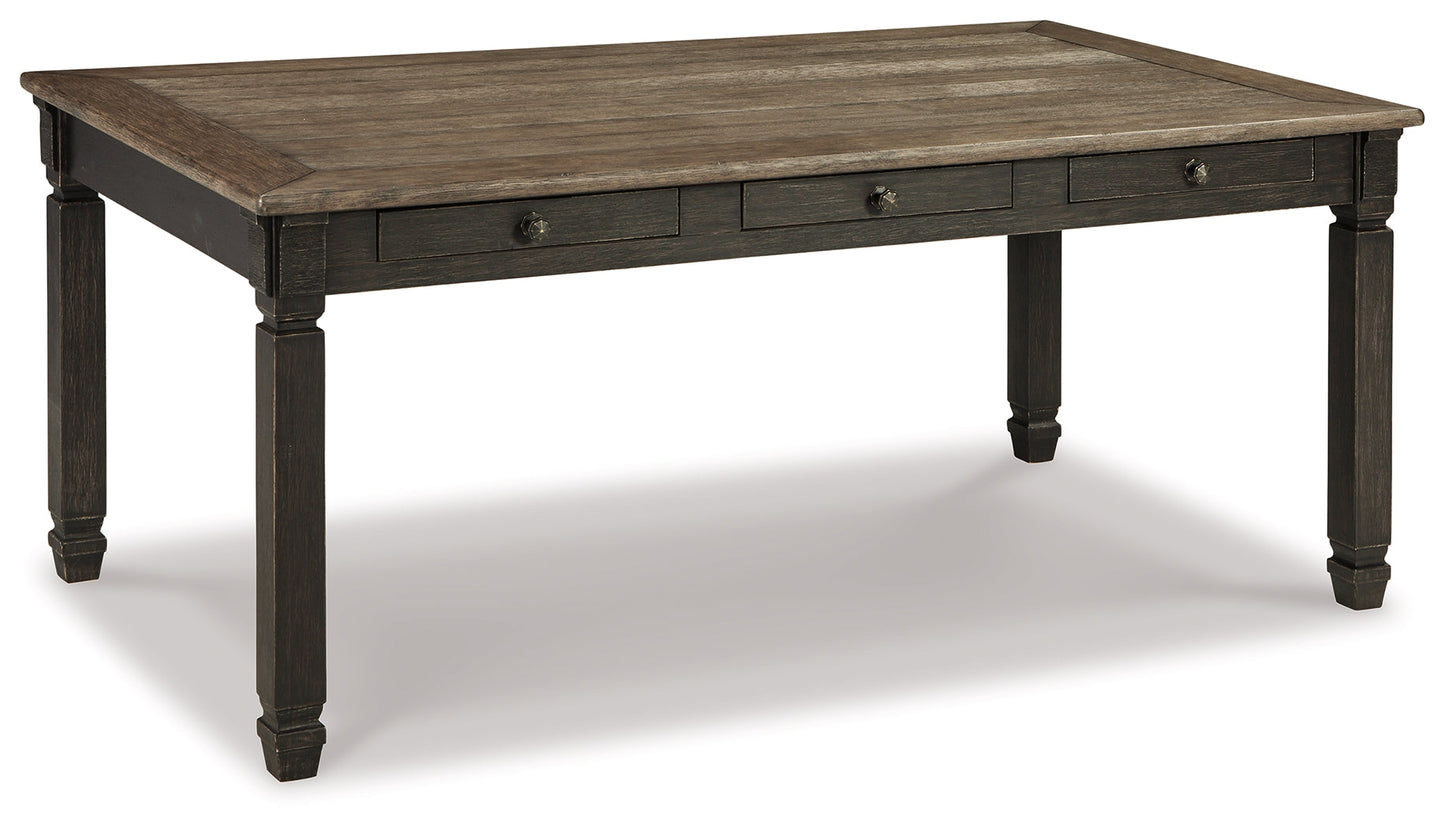 Tyler Creek Black/Gray Dining Table with 4 Chairs and Bench