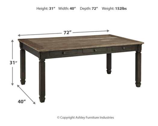 Tyler Creek Black/Gray Dining Table