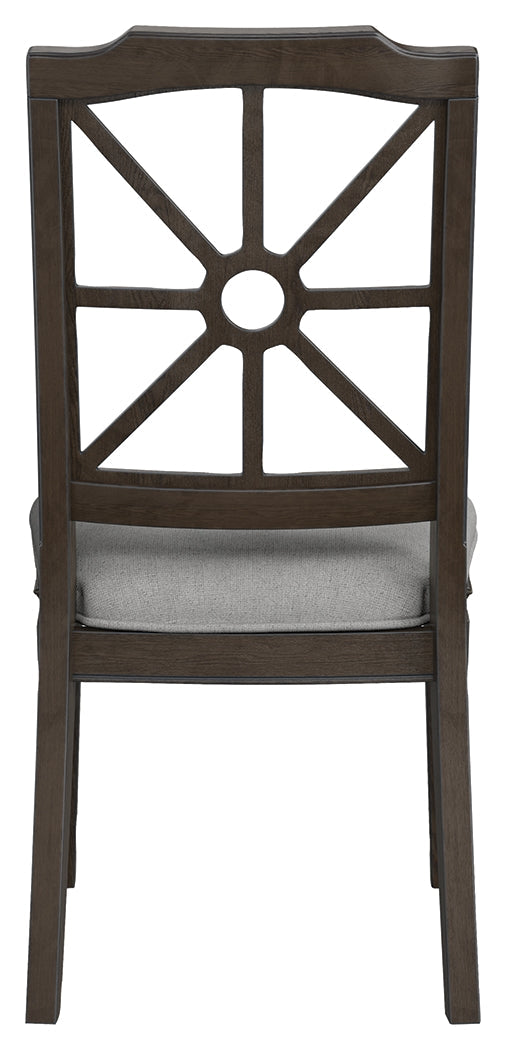 Tyler Creek Black/Grayish Brown Dining Table and 4 Chairs