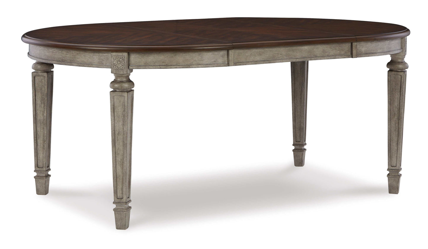 Lodenbay Two-tone Dining Table w/ Leaf