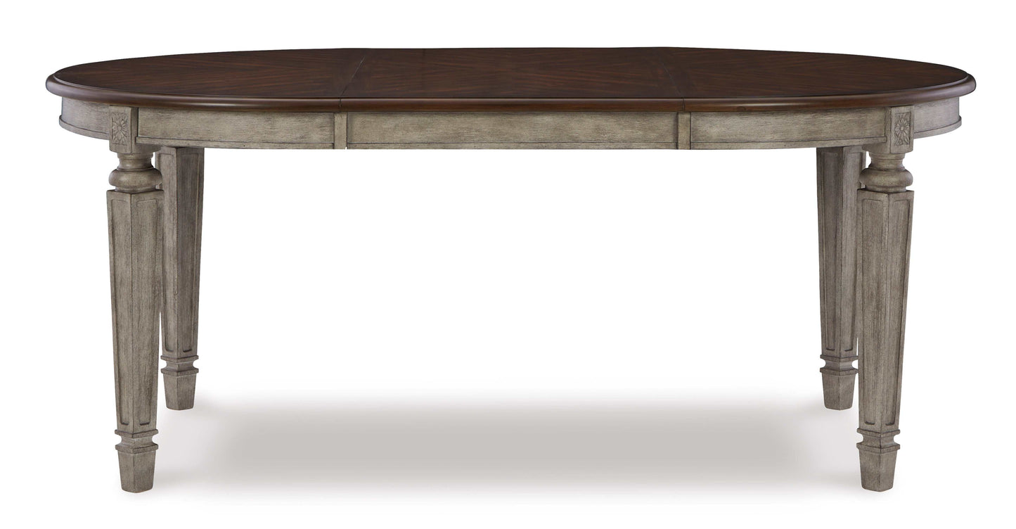 Lodenbay Two-tone Dining Table w/ Leaf