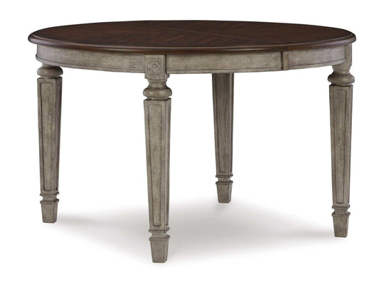 Lodenbay Two-tone Dining Table w/ Leaf