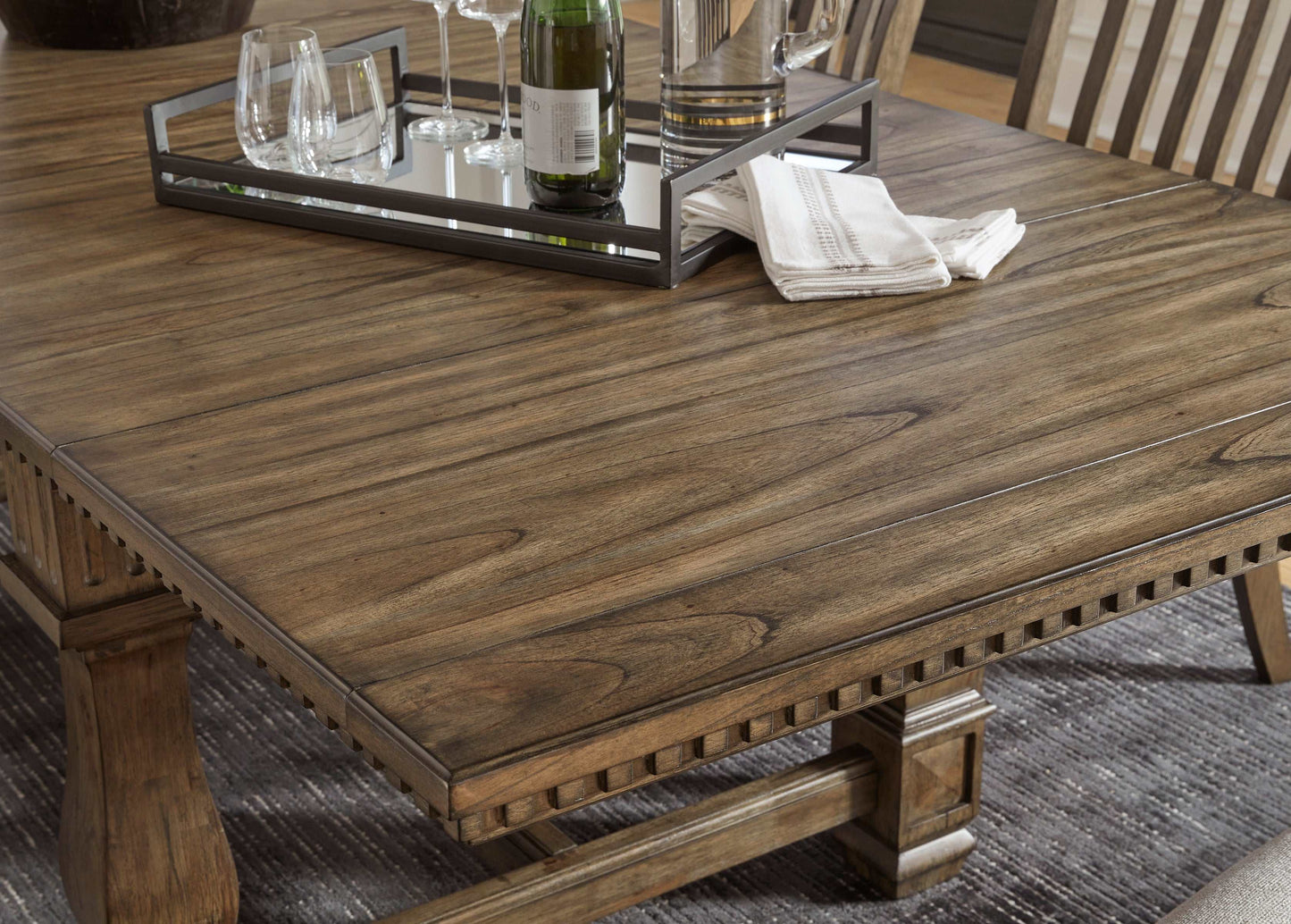 Markenburg Brown Dining Table w/ Extension