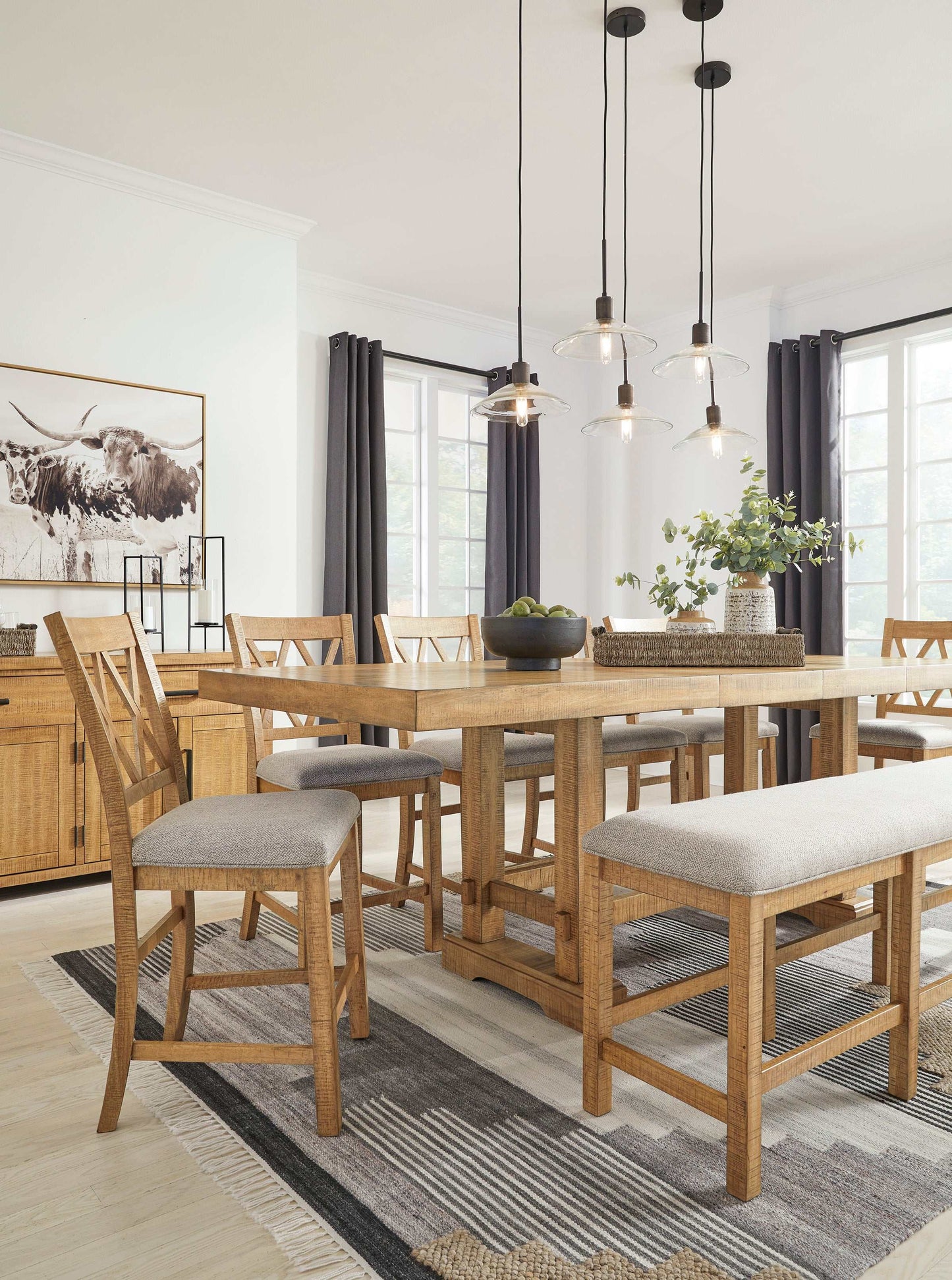 Havonplane Brown Counter Height Dining Room Sets