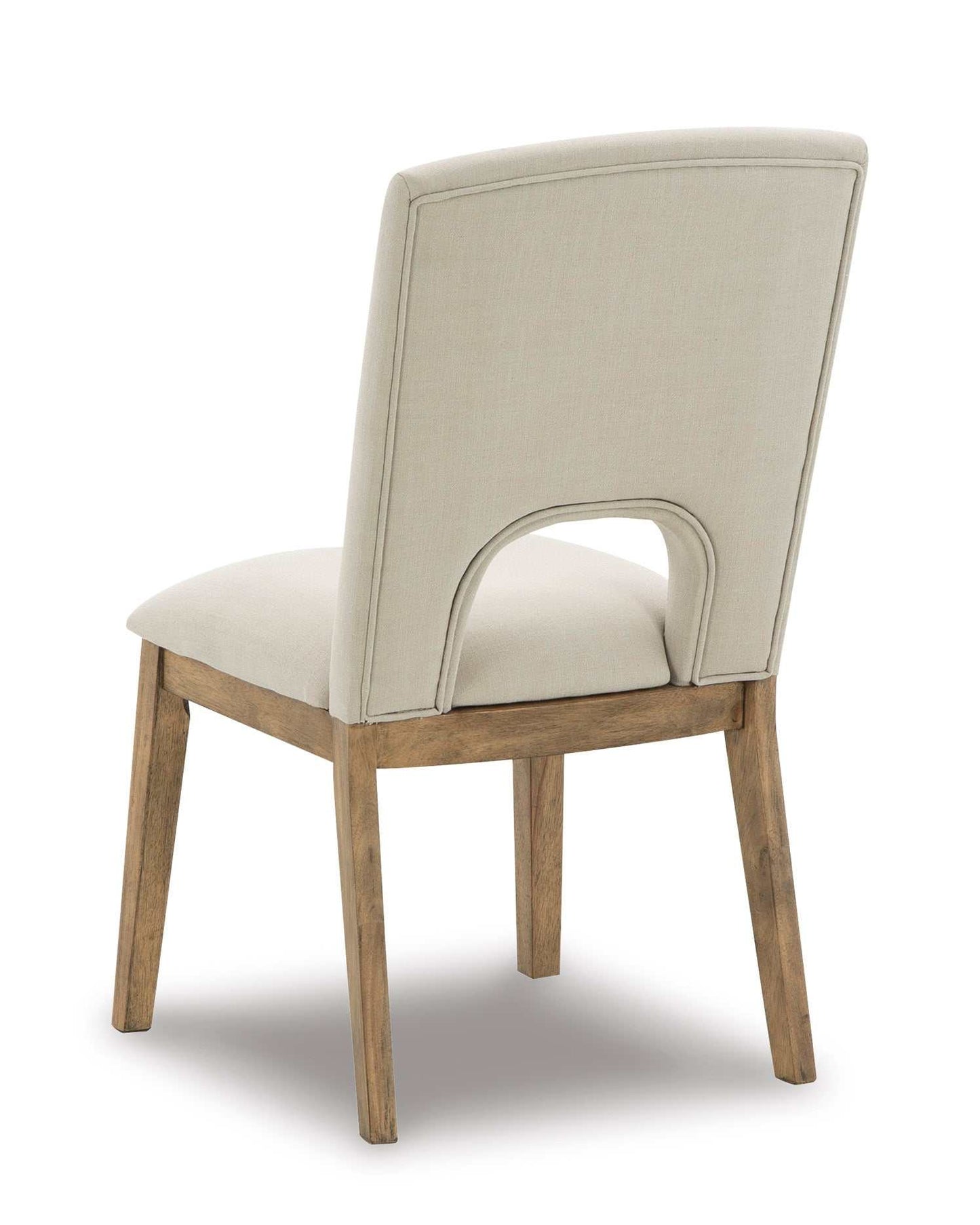 Dakmore Linen & Brown Dining Chair (Set of 2)