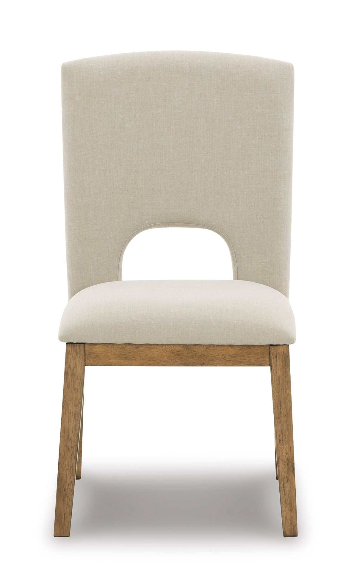 Dakmore Linen & Brown Dining Chair (Set of 2)