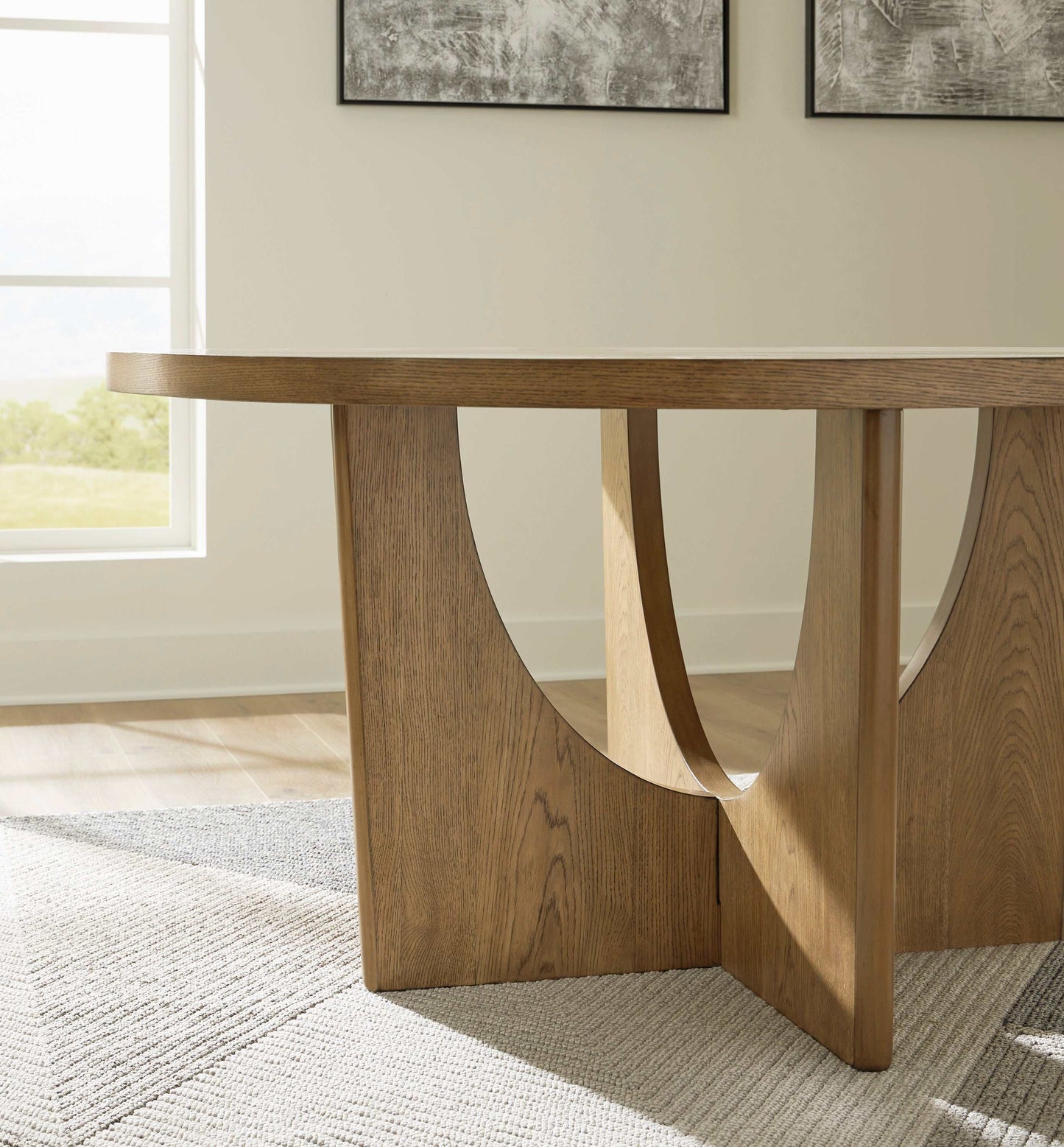 Dakmore Brown Round Dining Table