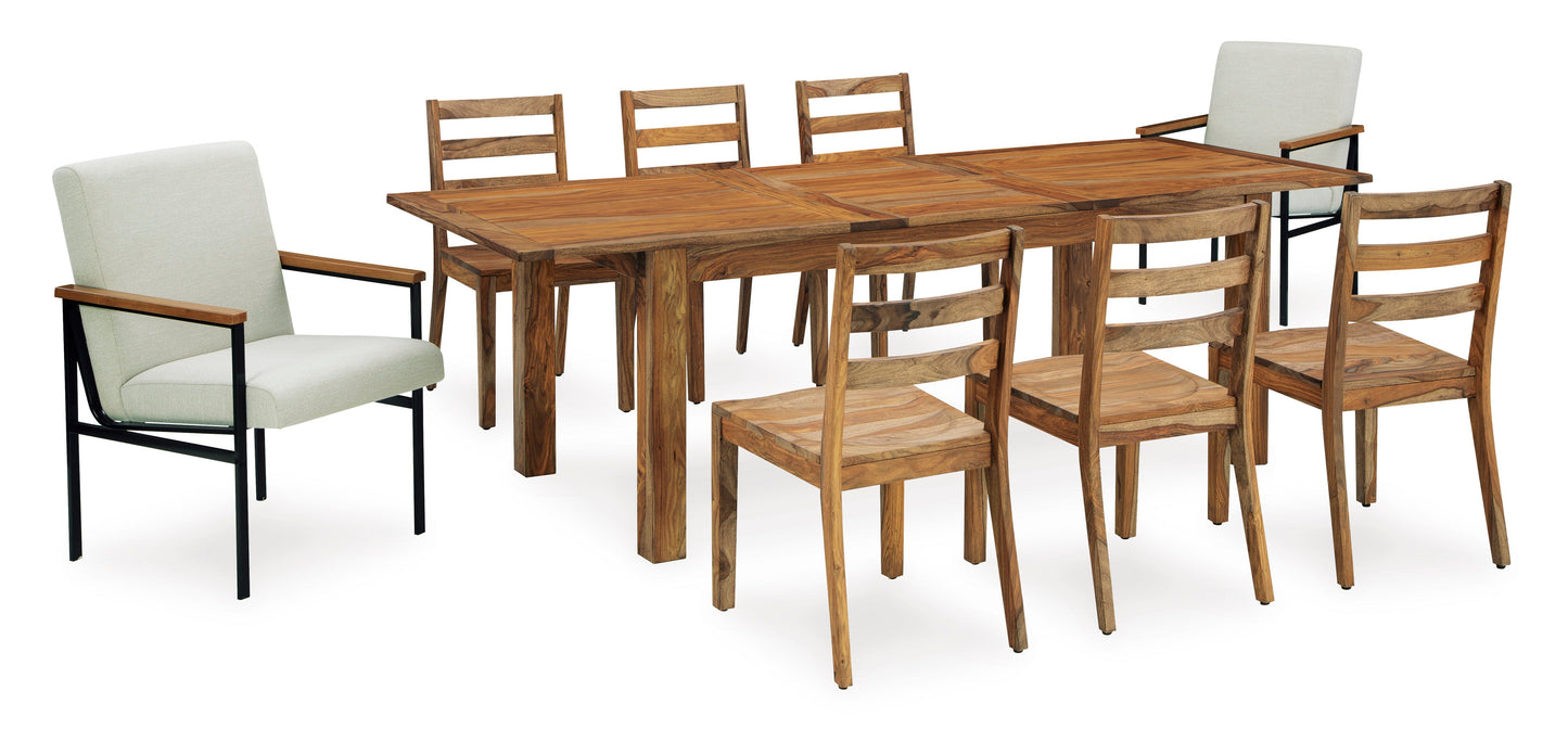 Dressonni Brown Dining Room Set / 9pc