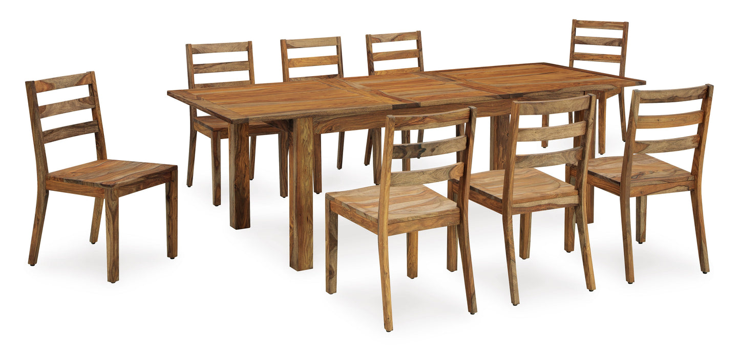 Dressonni Brown Dining Room Set / 9pc