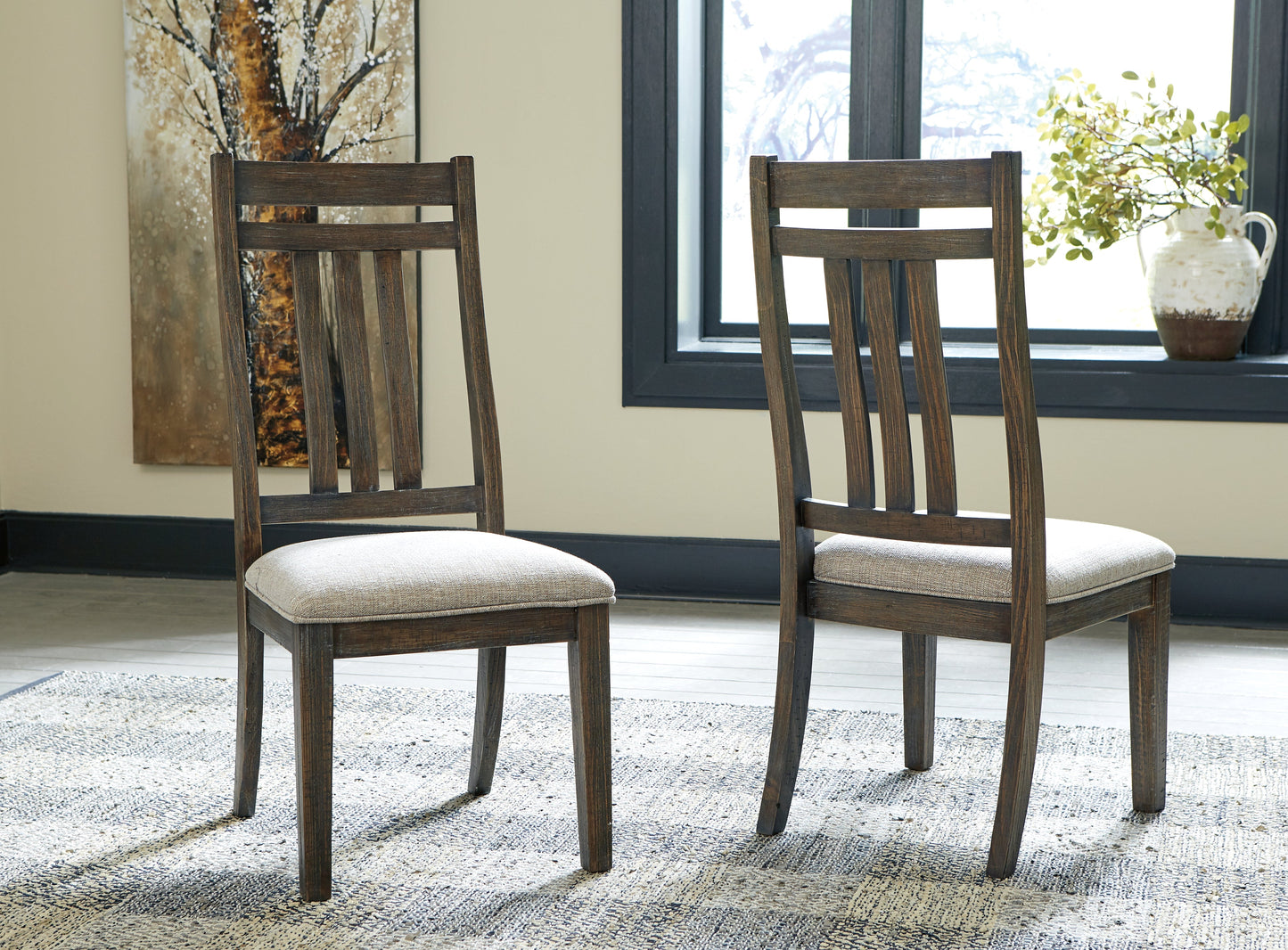 Wyndahl Rustic Brown Dining Chair (Set of 2)