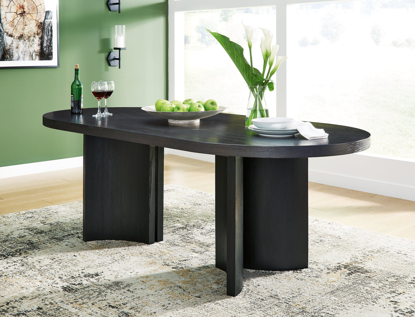 Rowanbeck Black Dining Table