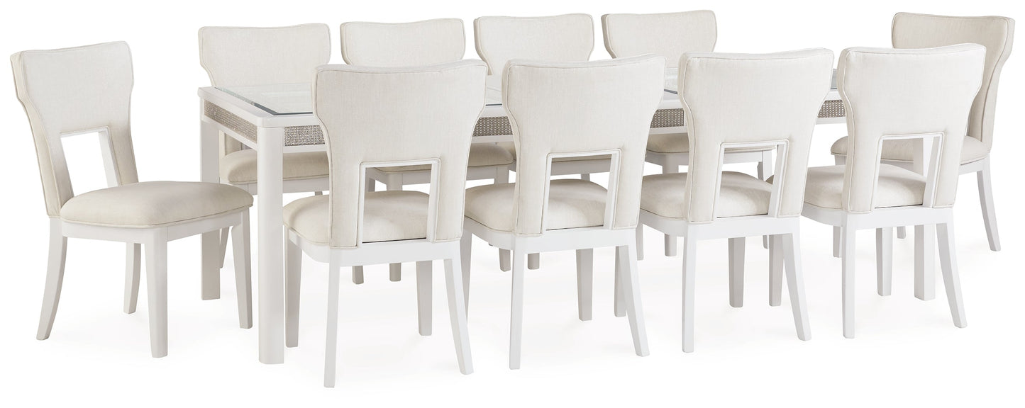 Chalanna Dining Table and 10 Chairs