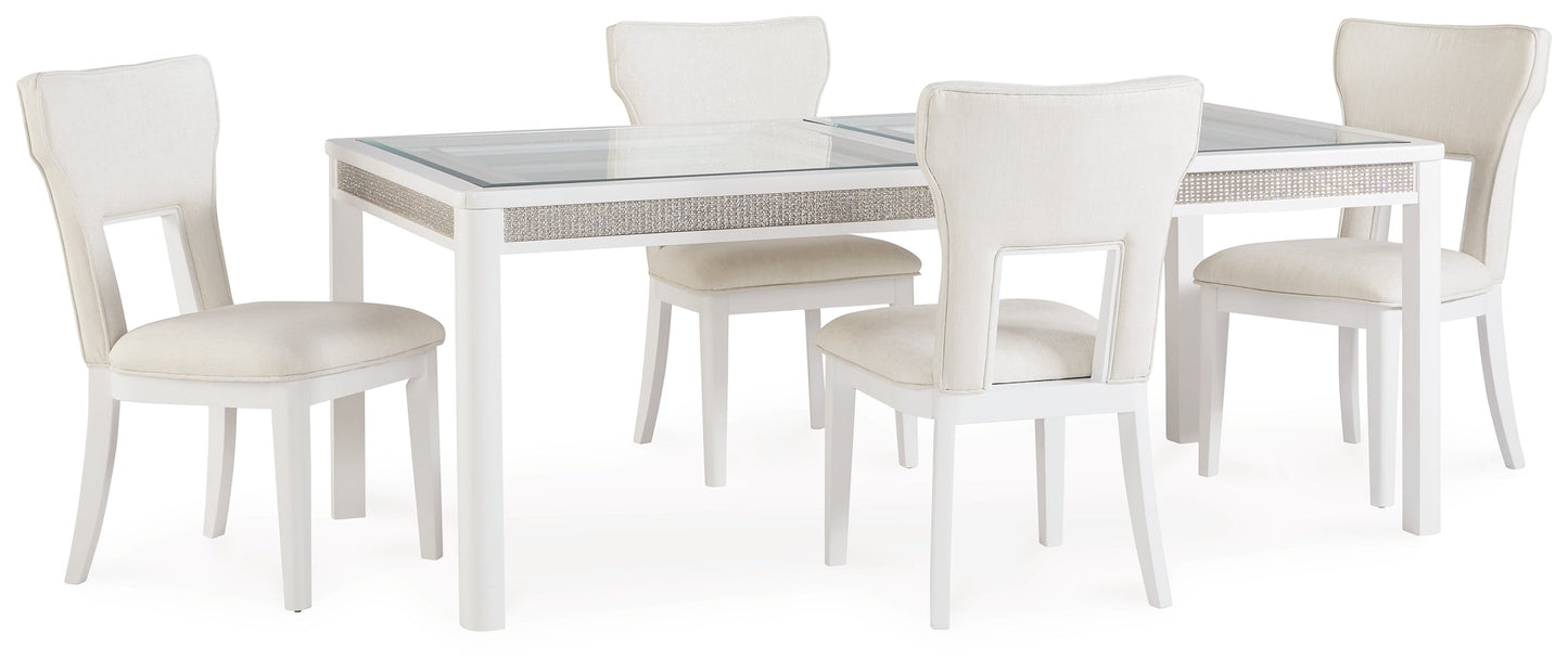 Chalanna Dining Table and 4 Chairs