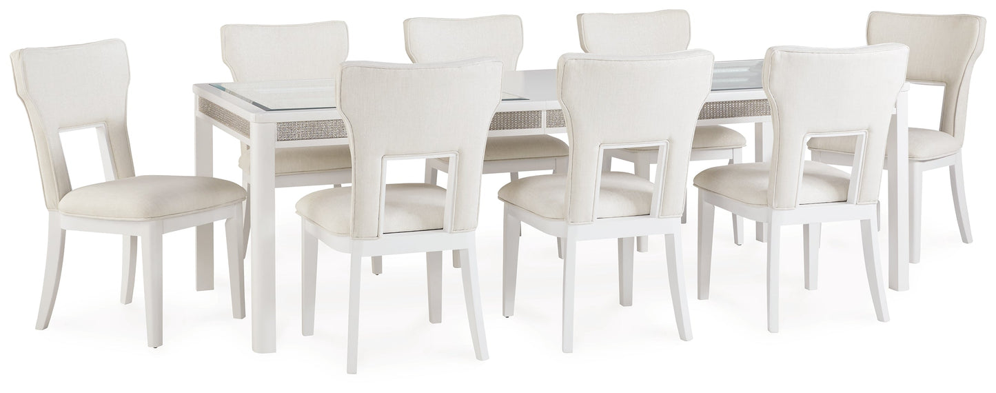 Chalanna Dining Table and 8 Chairs