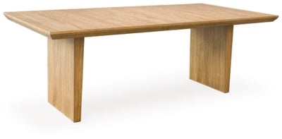 Sherbana Light Brown Rectangular Dining Room Table - Ornate Home