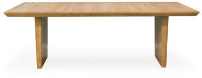 Sherbana Light Brown Rectangular Dining Room Table - Ornate Home