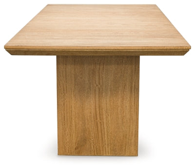 Sherbana Light Brown Rectangular Dining Room Table - Ornate Home