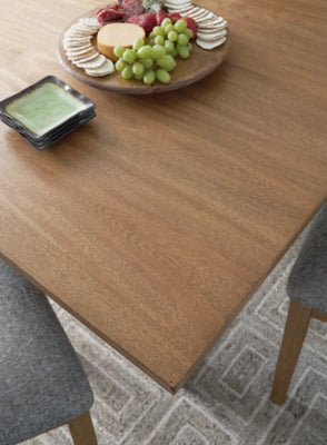 Sherbana Light Brown Rectangular Dining Room Table - Ornate Home