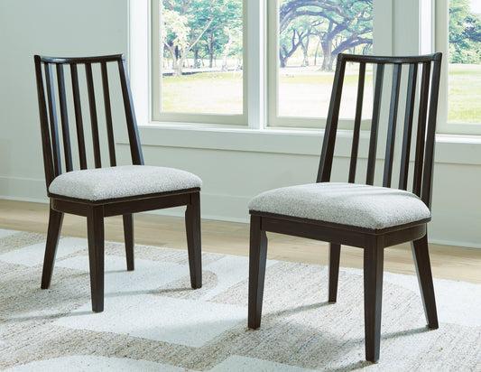 Galliden Black Dining Chair (Set of 2)