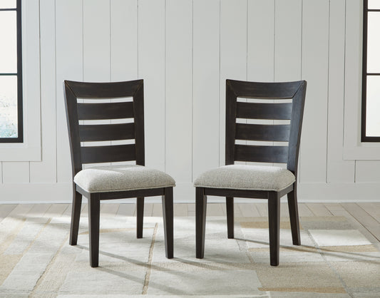 Galliden Black Dining Chair (Set of 2)