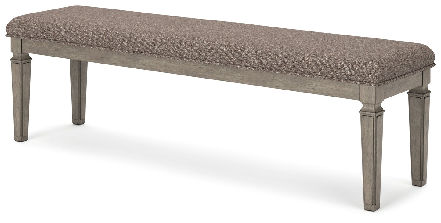 Lexorne Gray 63" Dining Bench