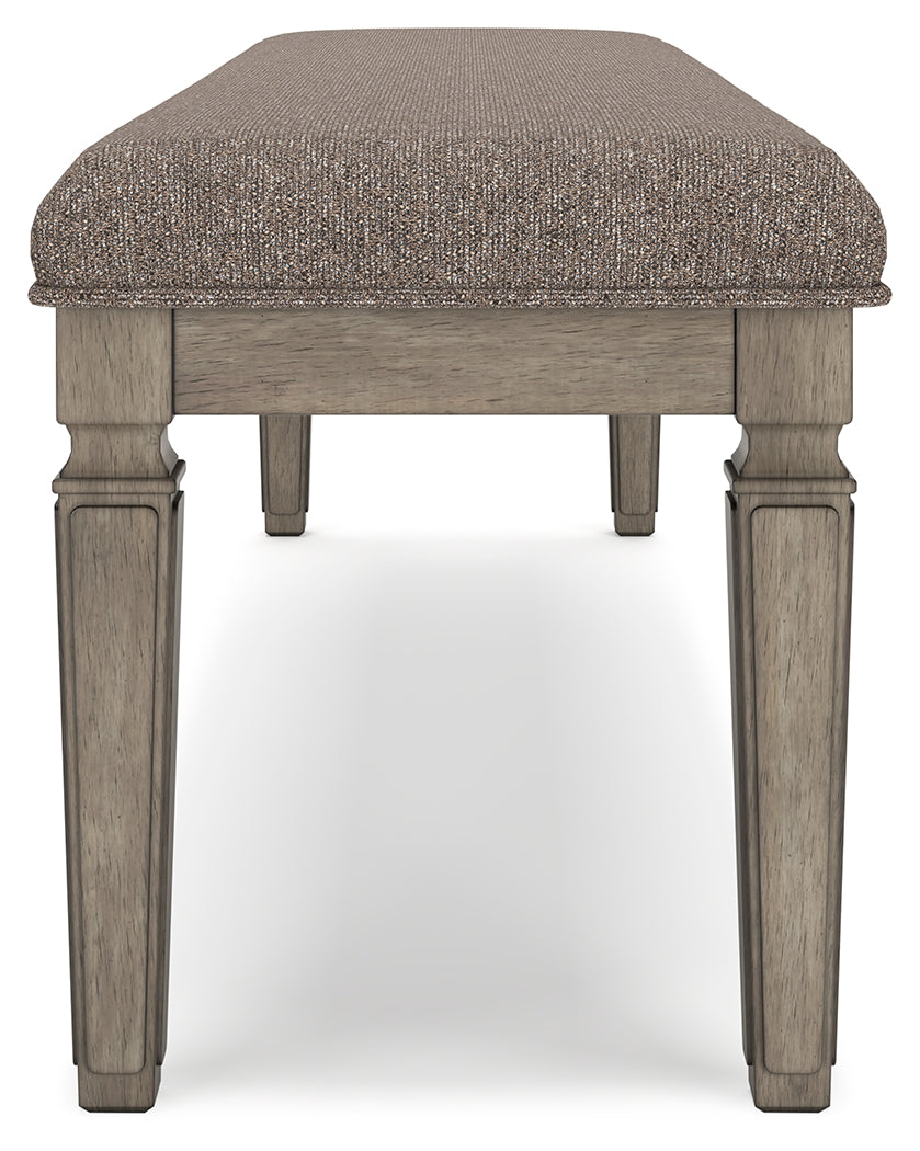 Lexorne Gray 63" Dining Bench