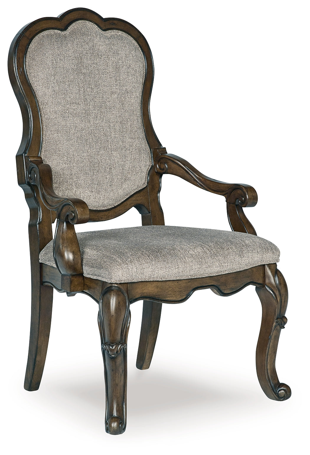 Maylee Dark Brown Dining Arm Chair (Set of 2)