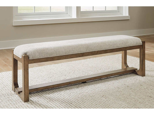 Cabalynn Oatmeal & Light Brown 63" Dining Bench