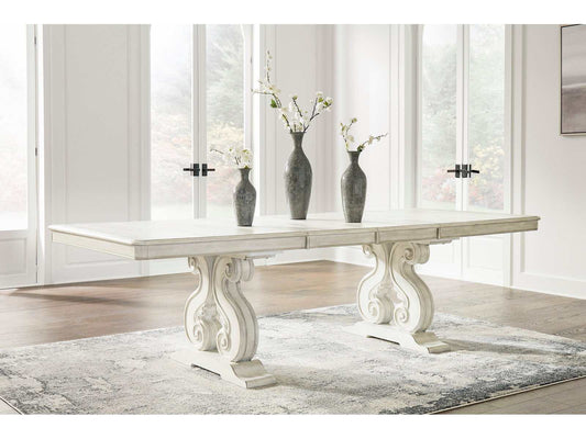 Arlendyne Antique White Dining Table w/ Extension