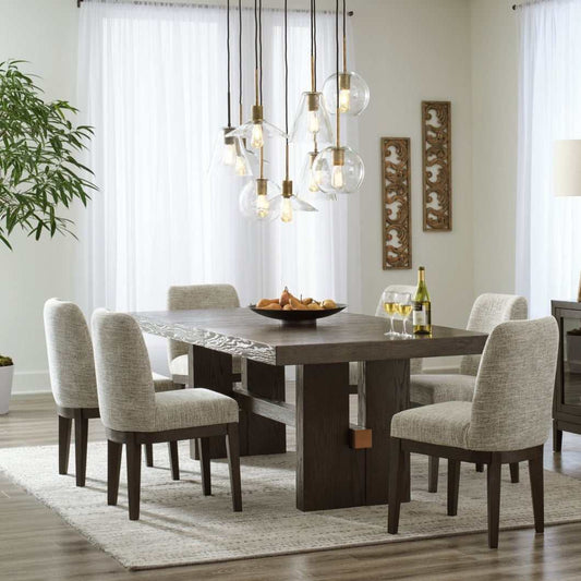 Burkhaus Dark Brown Dining Room Set / 7pc