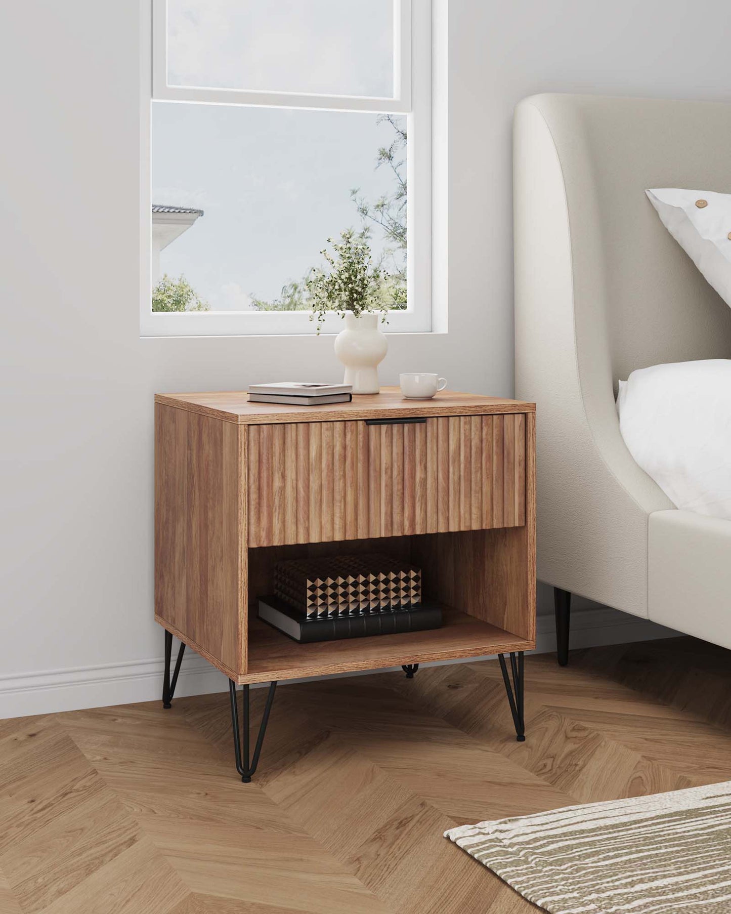 DUMBO 1.0 Nightstand in Golden Brown - Ornate Home