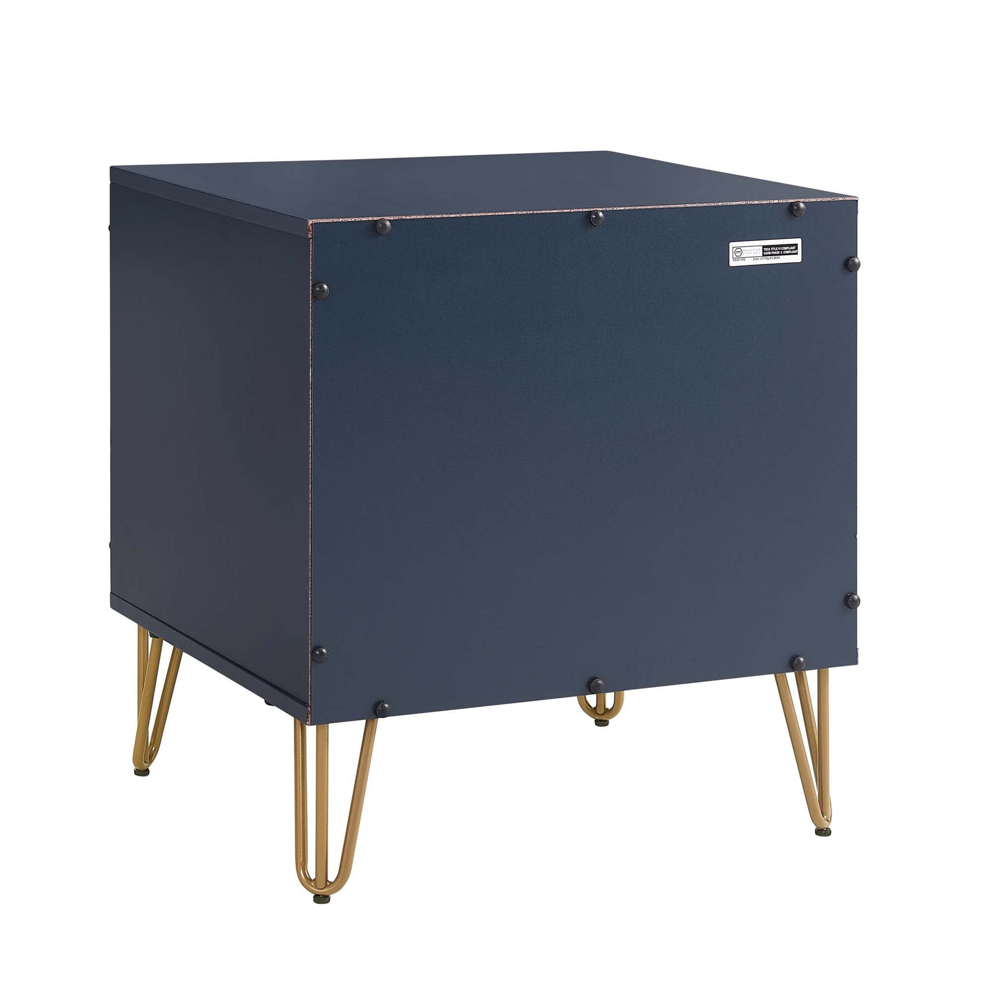 DUMBO 1.0 Nightstand in Midnight Blue - Ornate Home