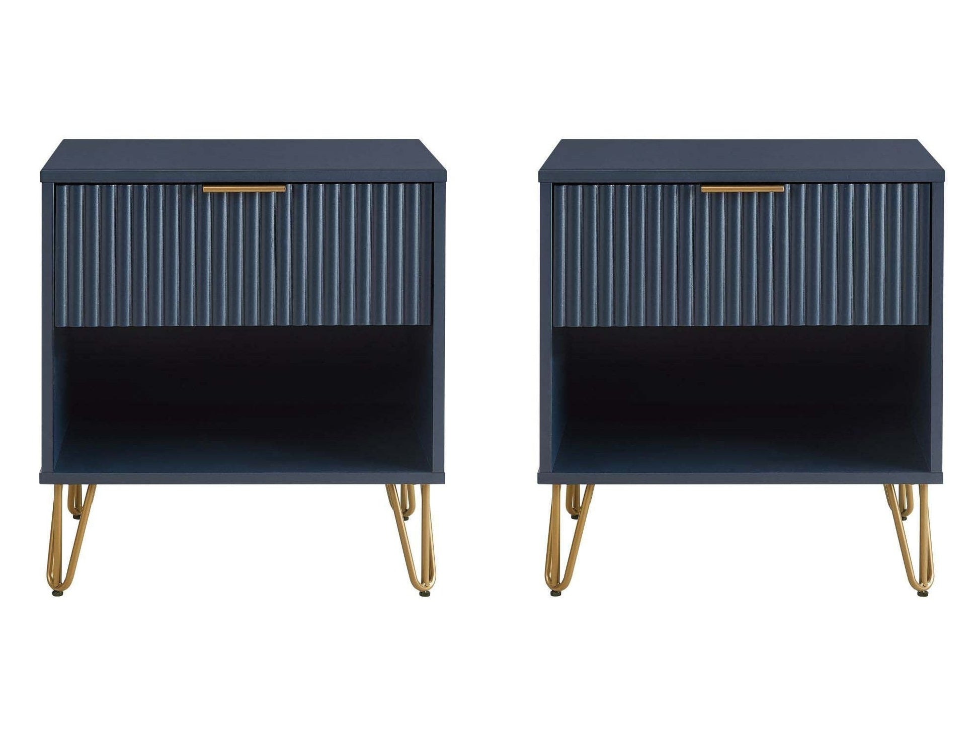 DUMBO 1.0 Nightstand in Midnight Blue (set of 2) - Ornate Home