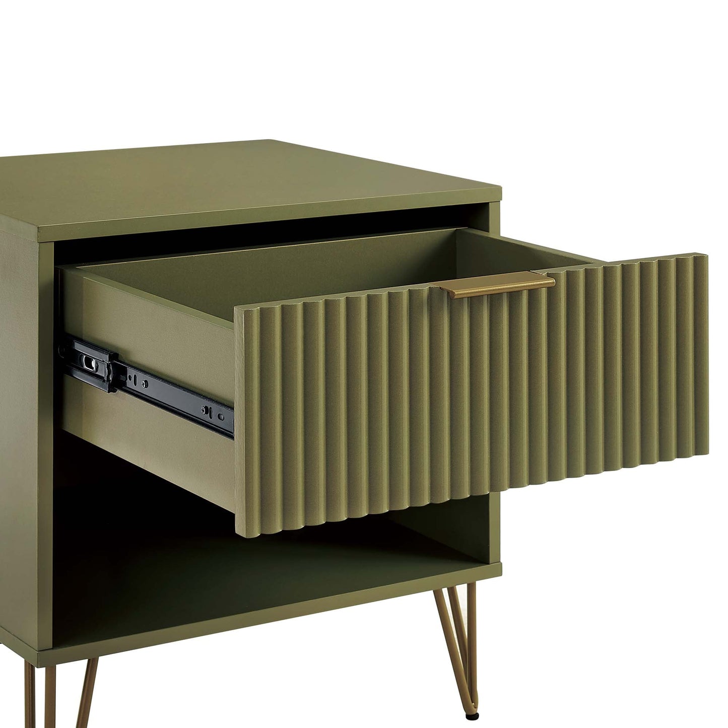 DUMBO 1.0 Nightstand in Olive Green (set of 2) - Ornate Home