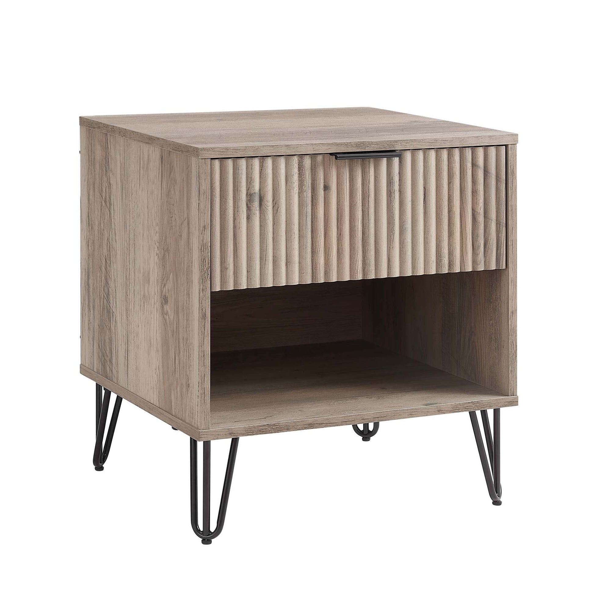 DUMBO 1.0 Nightstand in Rustic Grey - Ornate Home