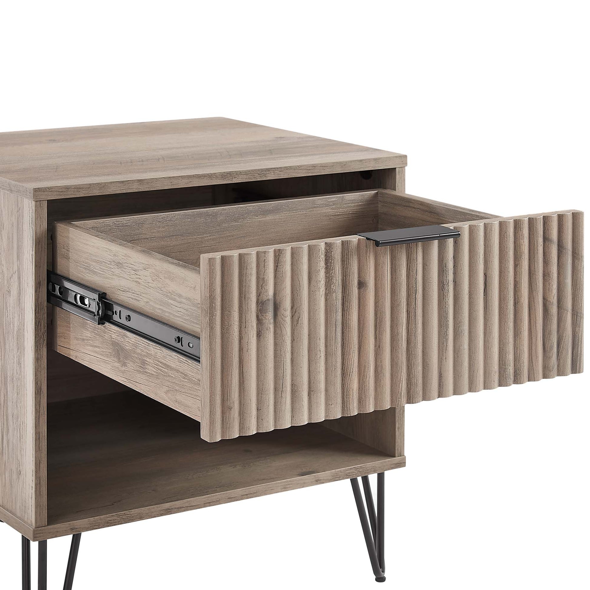 DUMBO 1.0 Nightstand in Rustic Grey (set of 2) - Ornate Home