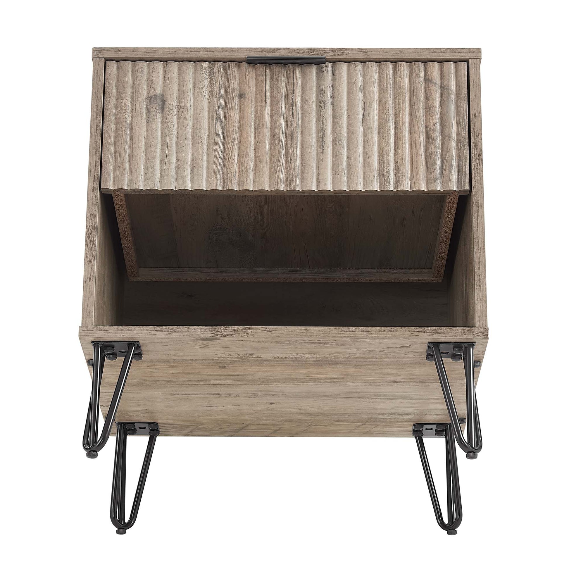 DUMBO 1.0 Nightstand in Rustic Grey (set of 2) - Ornate Home