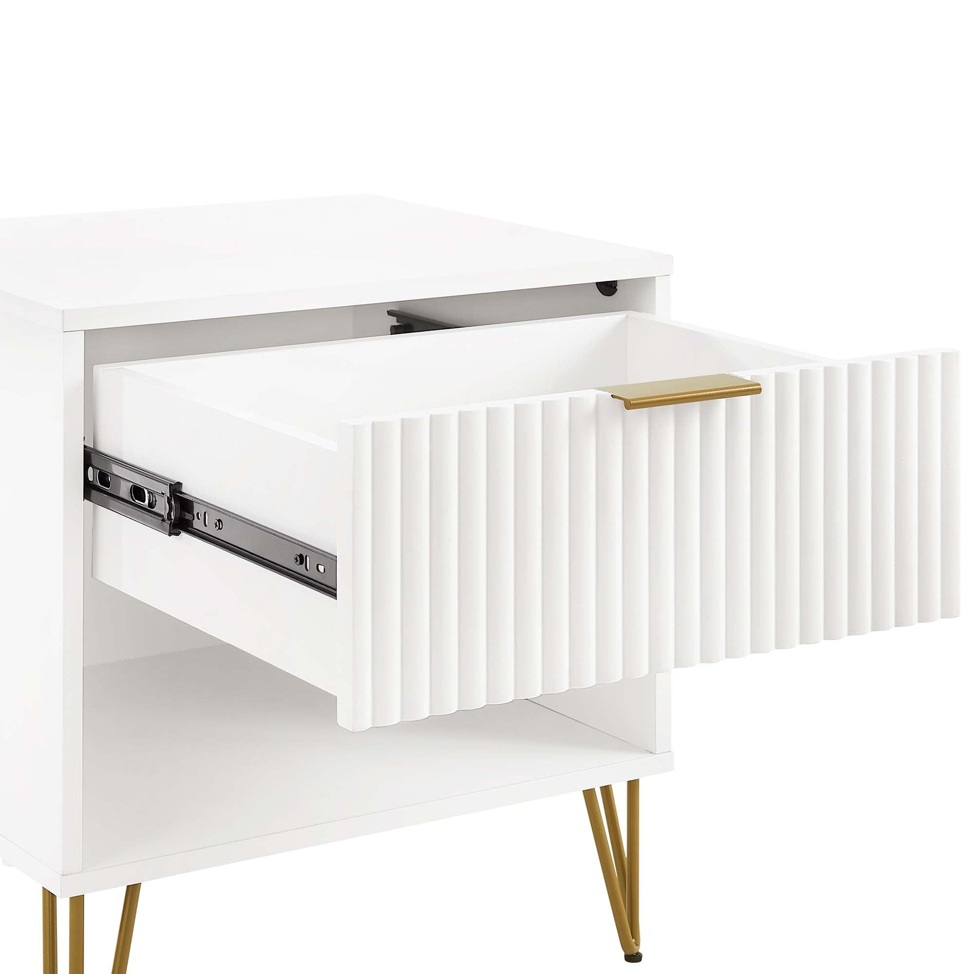 DUMBO 1.0 Nightstand in White - Ornate Home