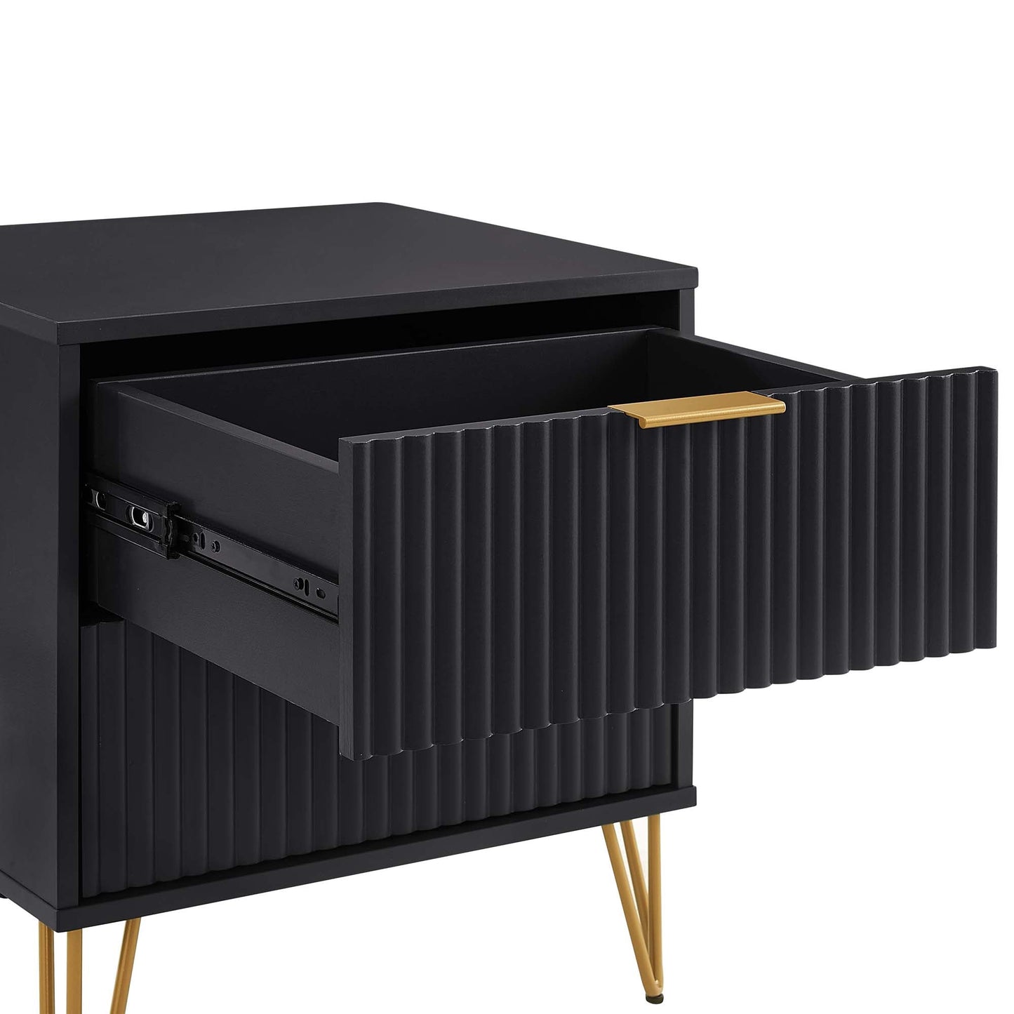 DUMBO 2.0 Nightstand in Black (set of 2) - Ornate Home