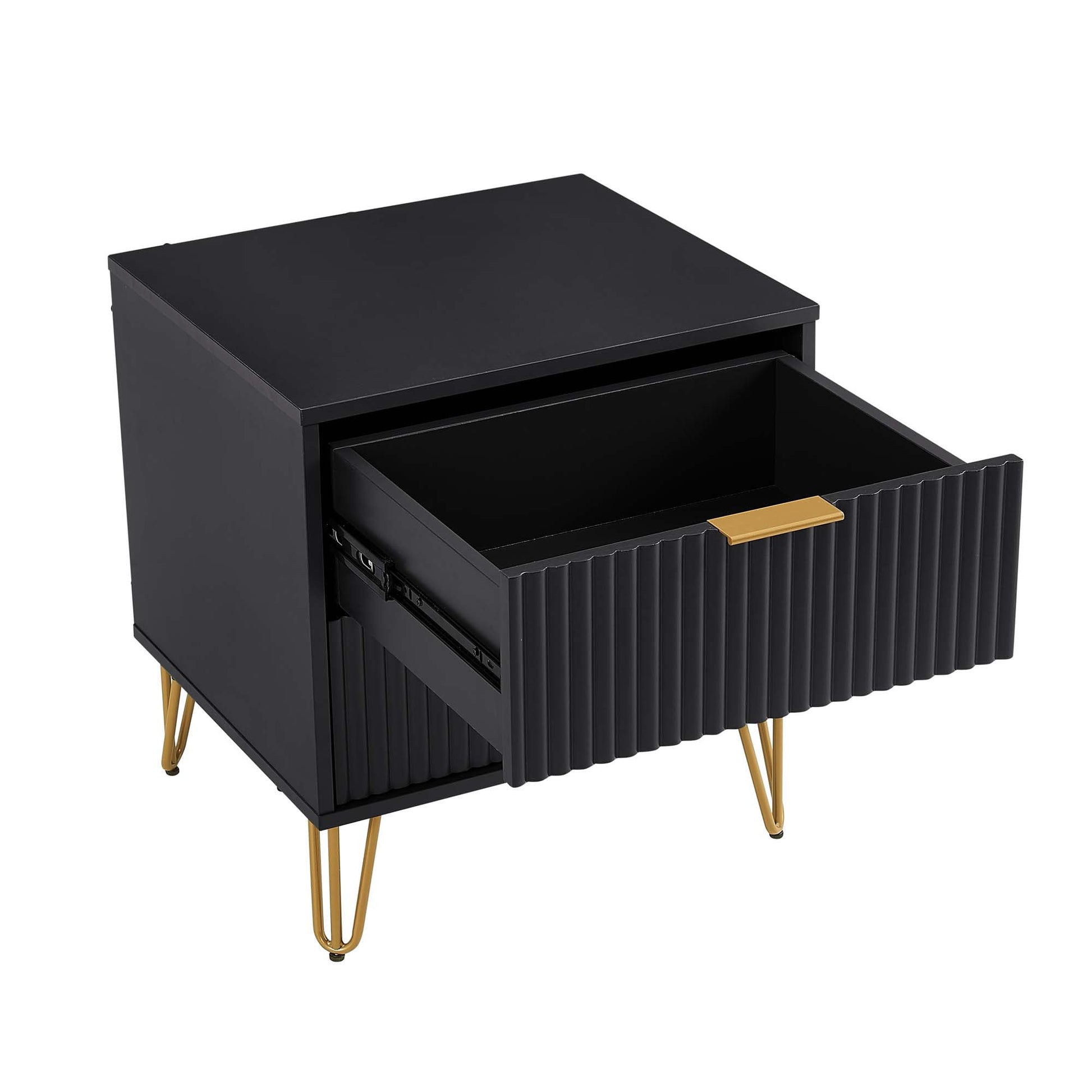 DUMBO 2.0 Nightstand in Black (set of 2) - Ornate Home