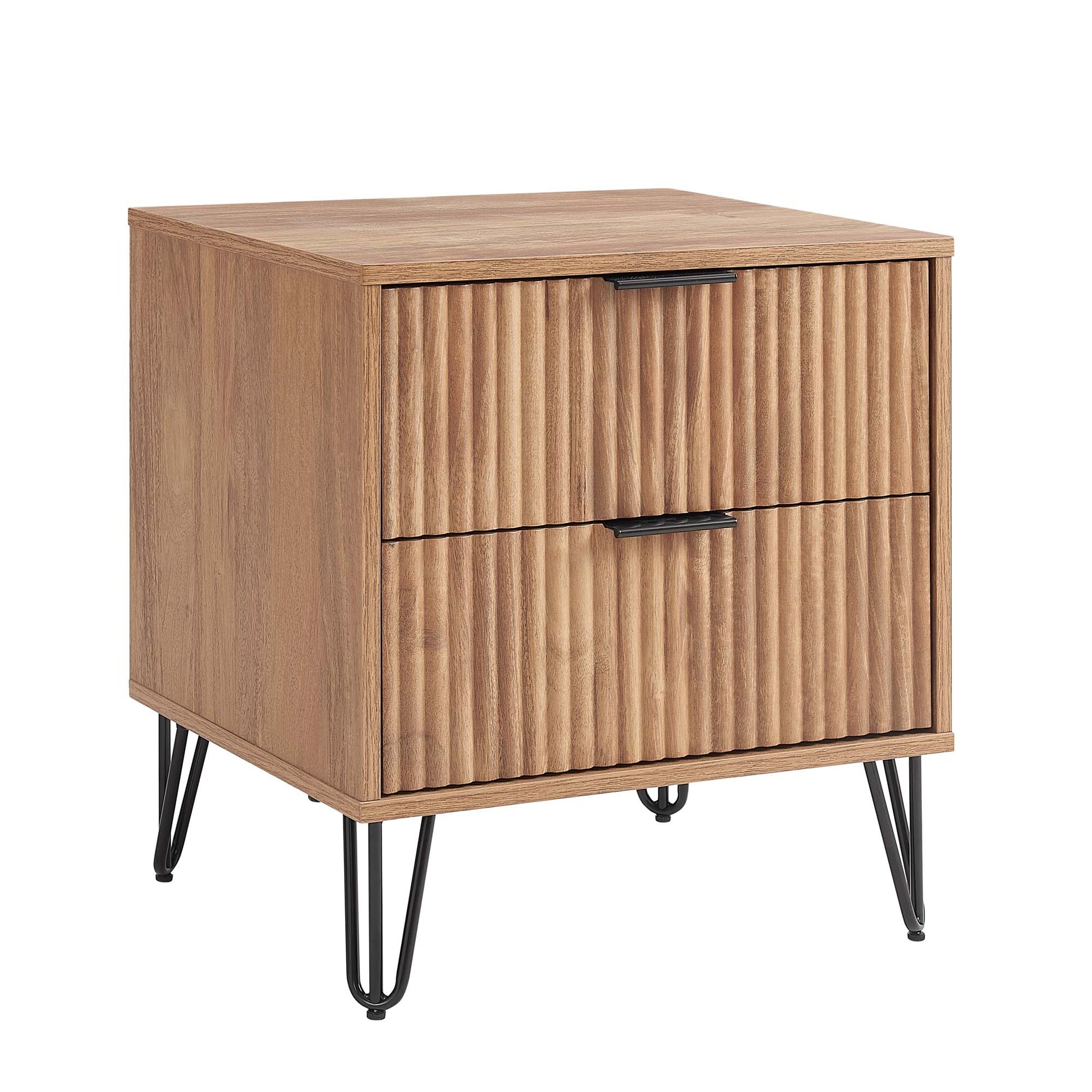DUMBO 2.0 Nightstand in Golden Brown (set of 2) - Ornate Home